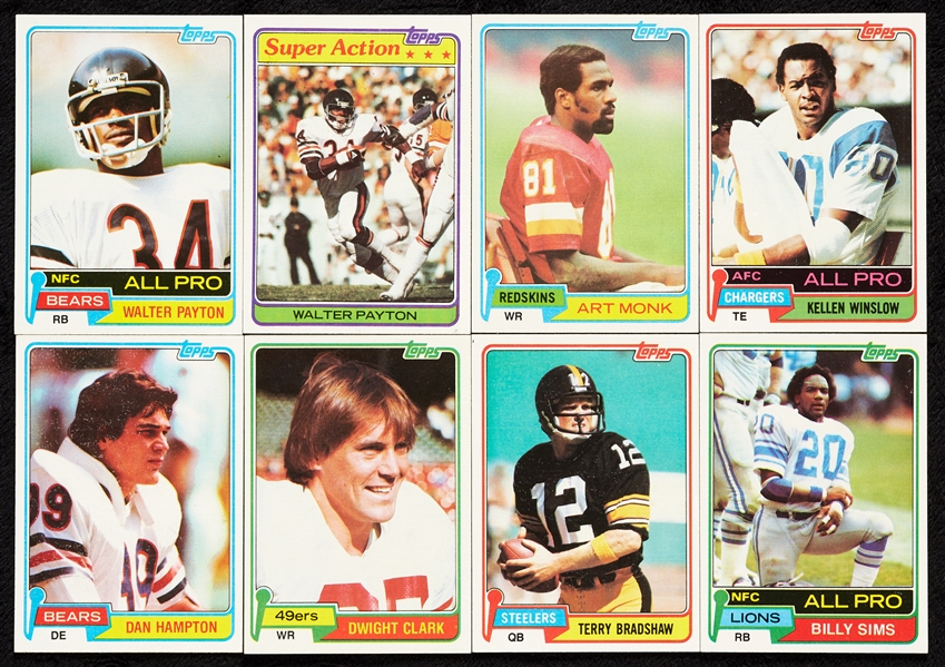 1981 Topps Football High-Grade Complete Set, Montana RC PSA 8 (528)