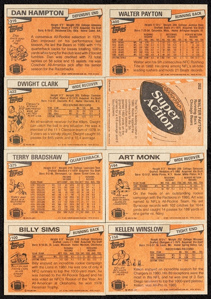 1981 Topps Football High-Grade Complete Set, Montana RC PSA 8 (528)