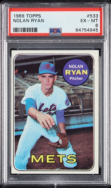 1969 Topps Nolan Ryan No. 533 PSA 6