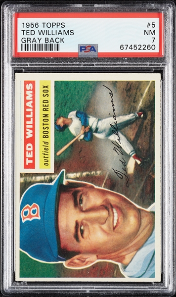 1956 Topps Ted Williams No. 5 PSA 7