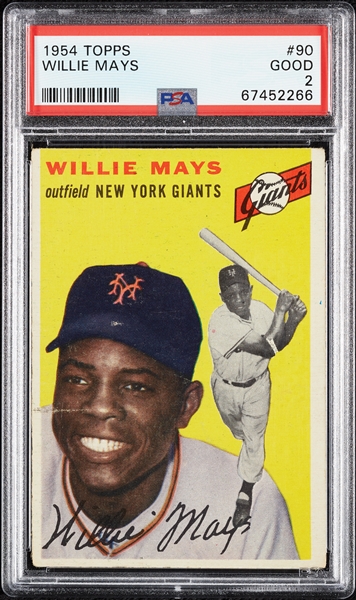 1954 Topps Willie Mays No. 90 PSA 2