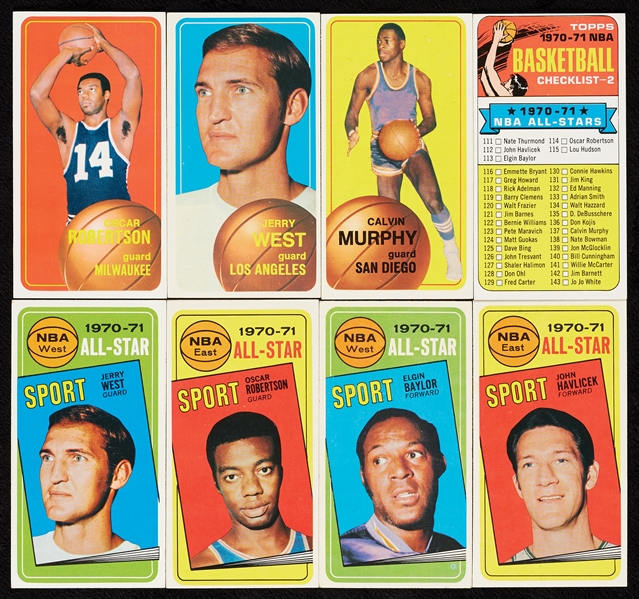 1970 Topps Basketball Complete Set, Maravich RC PSA 4 (175)