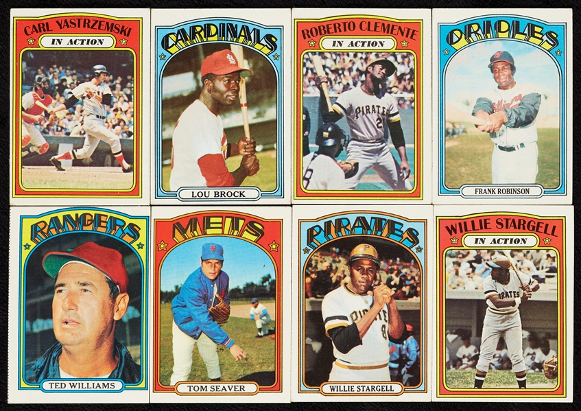 1972 Topps Baseball Partial Set, 28 HOFers (500)
