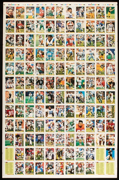 1976-93 Football, Basketball and Hockey Uncut Sheets (27 sheets)