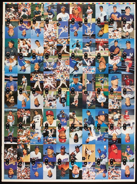 1991-93 Stadium Club Baseball Uncut Sheets (69)