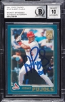 Albert Pujols Signed 2001 Topps Traded RC No. T247 (Graded BAS 10)