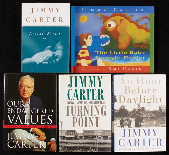 Jimmy Carter Signed Books Group (5) (PSA/DNA)