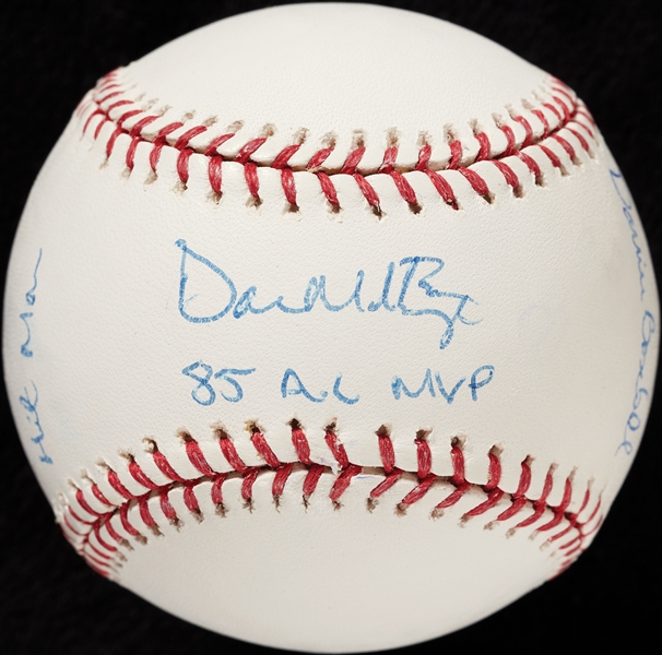 Don Mattingly Single-Signed OML Baseball with Nicknames (BAS)