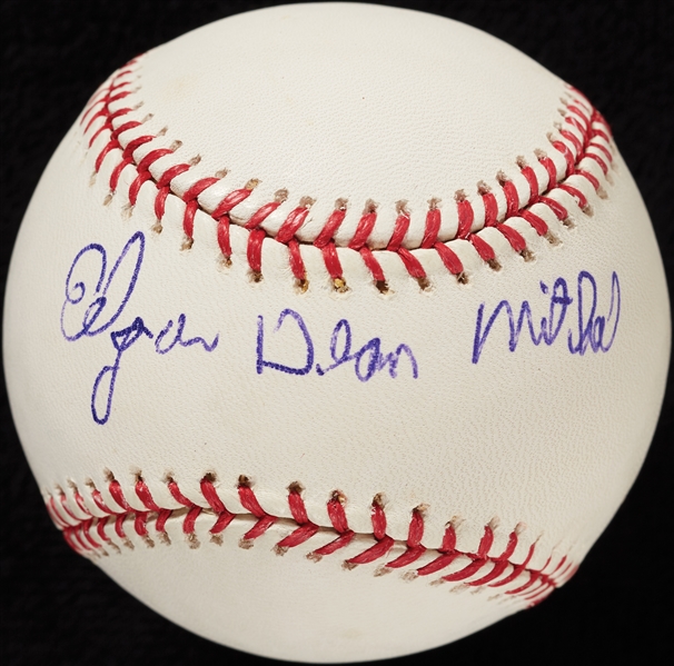 Edgar Mitchell Single-Signed OML Baseball Edgar Dean Mitchell (PSA/DNA)