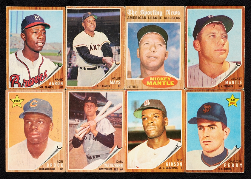 1962 Topps Baseball Complete Set, 11 Variations (608)