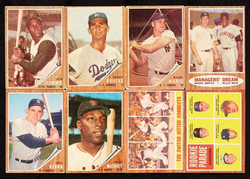 1962 Topps Baseball Complete Set, 11 Variations (608)