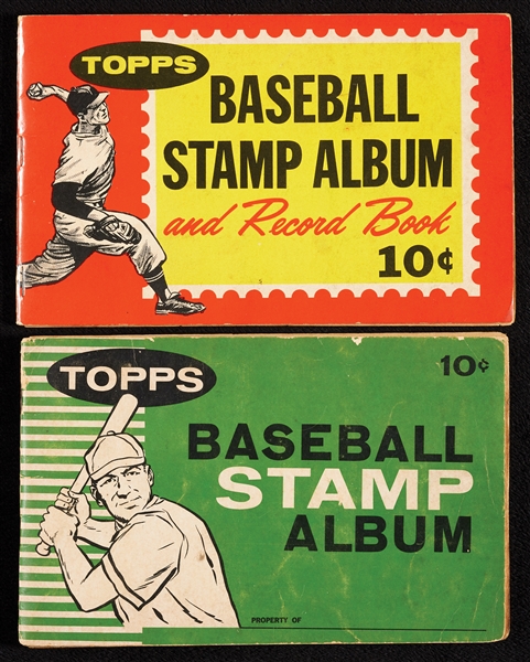 1961 and 1962 Topps Stamp Booklets With 172 Stamps (2)