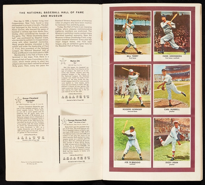 1961 Golden Press HOF Baseball Stars Set Intact Booklet (33)
