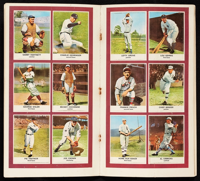 1961 Golden Press HOF Baseball Stars Set Intact Booklet (33)