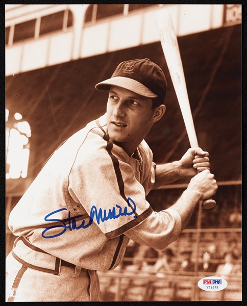 Stan Musial Signed 8x10 Photo (PSA/DNA)