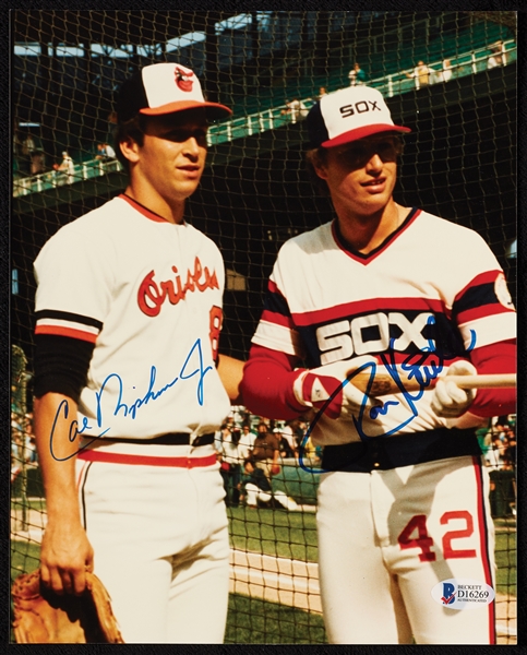 Cal Ripken Jr. & Ron Kittle Signed 8x10 Photo (BAS)