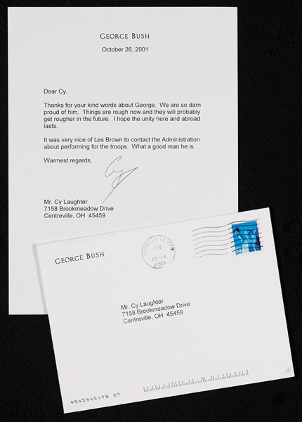 George Bush Signed Typed Letter (2001) (PSA/DNA)