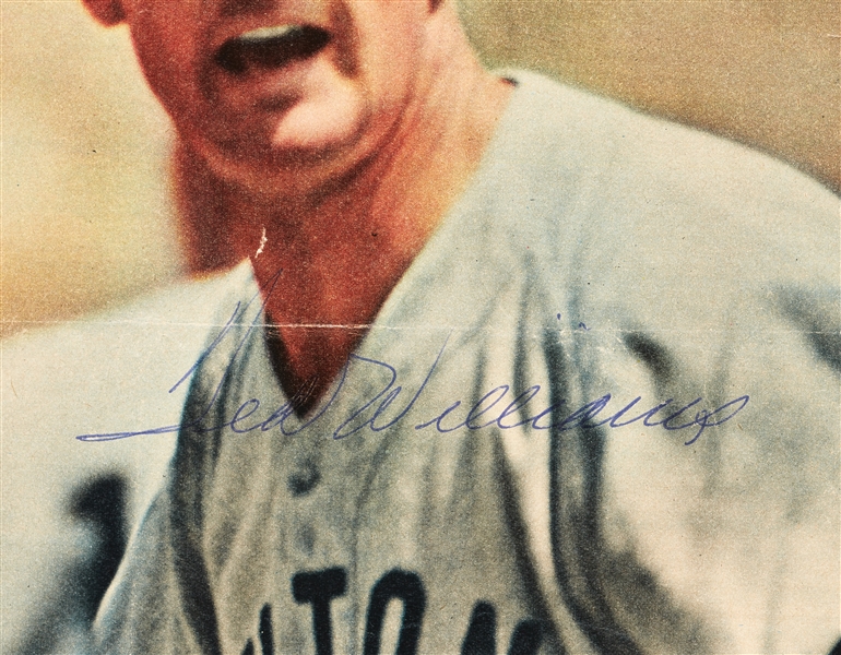 Ted Williams Signed Color Magazine Photo (PSA/DNA)