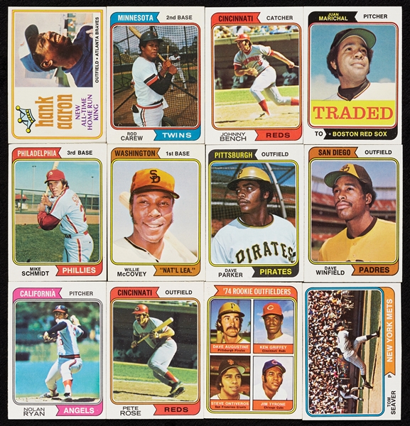 1974 Topps Baseball Set Plus Traded, Checklists and 13 Variations (741)