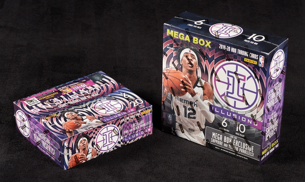 2019-20 Panini Illusions Basketball Retail & Mega Boxes Pair (2)