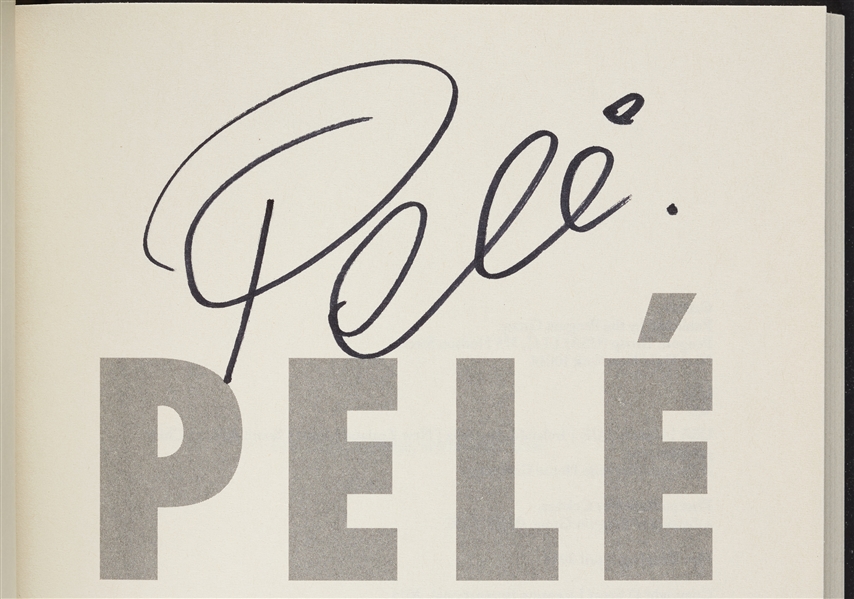 Pele Signed Why Soccer Matters Book (BAS)