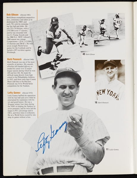 1988 Baseball HOF Yearbook Signed by 21 HOFers