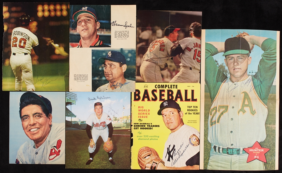Signed 8x11 Color Magazine Photos with HOFers (38)