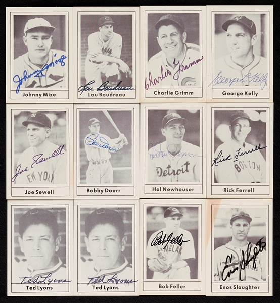 Signed 1978 Grand Slam Baseball Group (140)