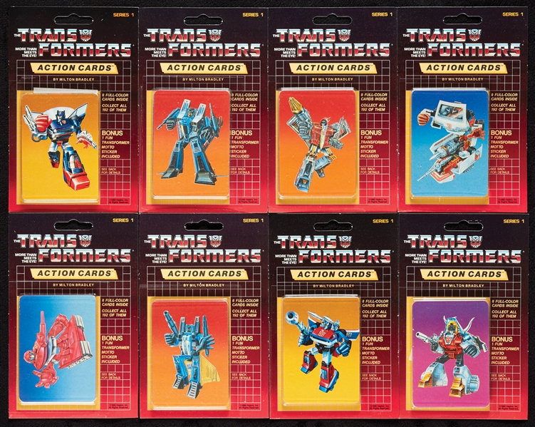 1985 Hasbro Milton Bradley Transformers Packs (8)