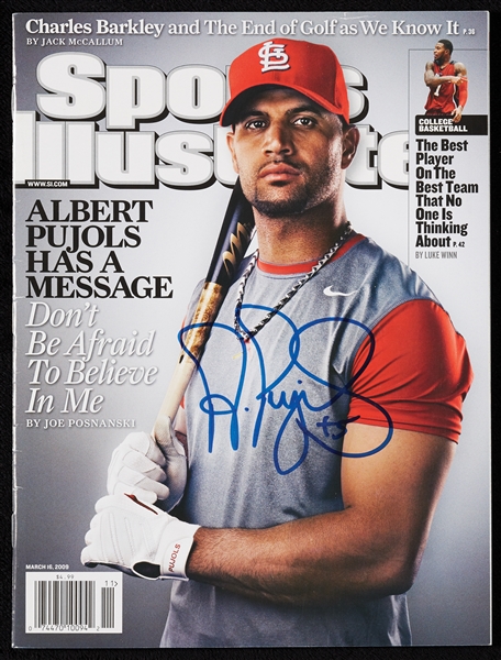 Albert Pujols Signed Sports Illustrated Magazine (2009) (BAS)
