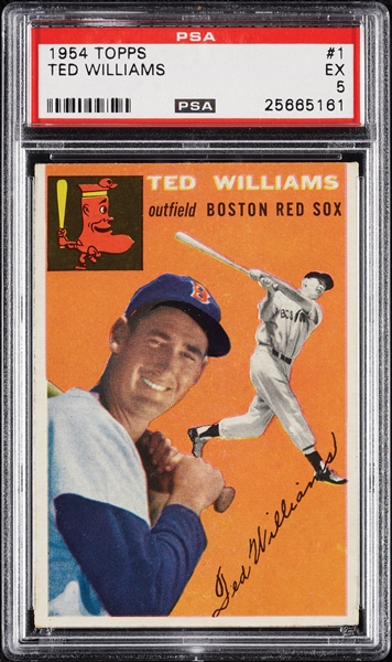 1954 Topps Ted Williams No. 1 PSA 5