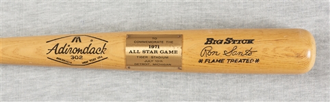 Ron Santo 1971 All-Star Game Commemorative Adirondack Bat 
