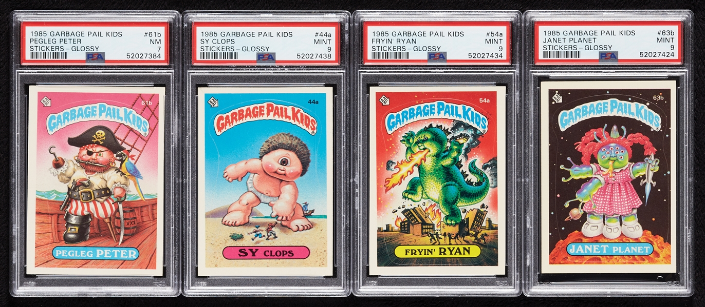 1985 Garbage Pail Kids Series II and III Stickers, Plus Extras, Four Slabs (800)