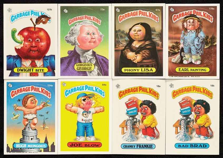 1985 Garbage Pail Kids Series II and III Stickers, Plus Extras, Four Slabs (800)