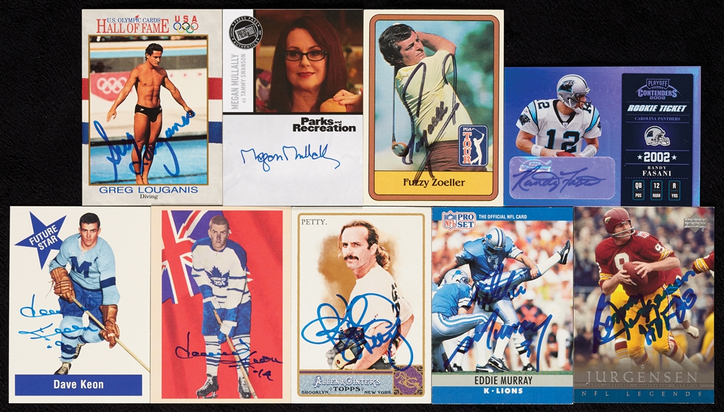 Signed Multi-Sport Trading Card Collection (340)