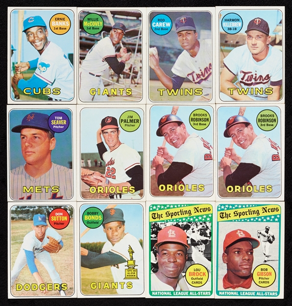 1969 Topps Baseball High-Grade Group With HOFers, Stars and Specials (800)