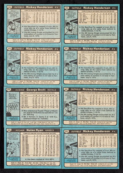 1980 Topps Baseball High-Grade Sets and Near Sets (12)