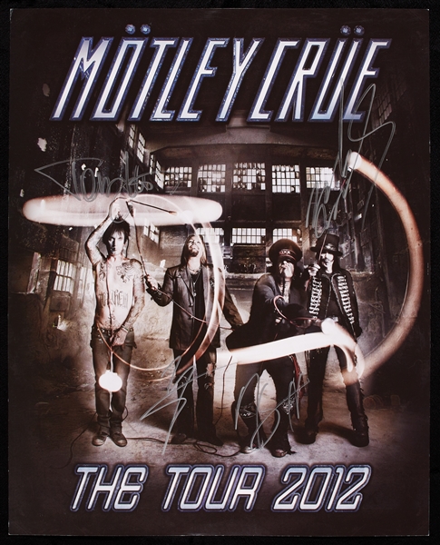 Motley Crue Group-Signed 2012 Tour Poster  (BAS)
