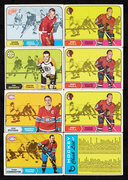 1968 and 1969 Topps Hockey Groups With HOFers, Rookies and Stars (342)