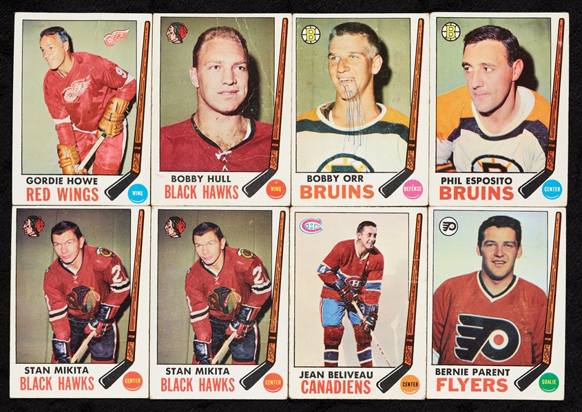 1968 and 1969 Topps Hockey Groups With HOFers, Rookies and Stars (342)