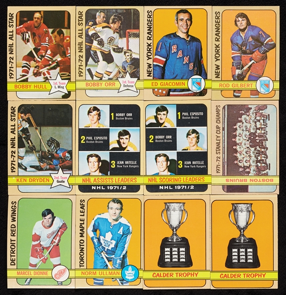 1972 Topps Hockey Super High-Grade Hoard With HOFers (2,100)