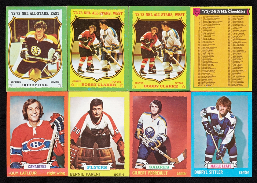 1973 Topps Hockey High-Grade Group With HOFers, Stars, Specials (1,500)