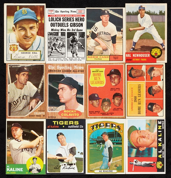 1950-79 Topps and Bowman Detroit Tigers Team Sets (555)