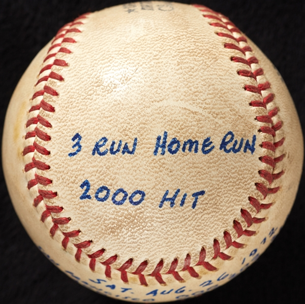 Ron Santo Career Hit No. 2000 Game-Used Baseball (8/26/72) 