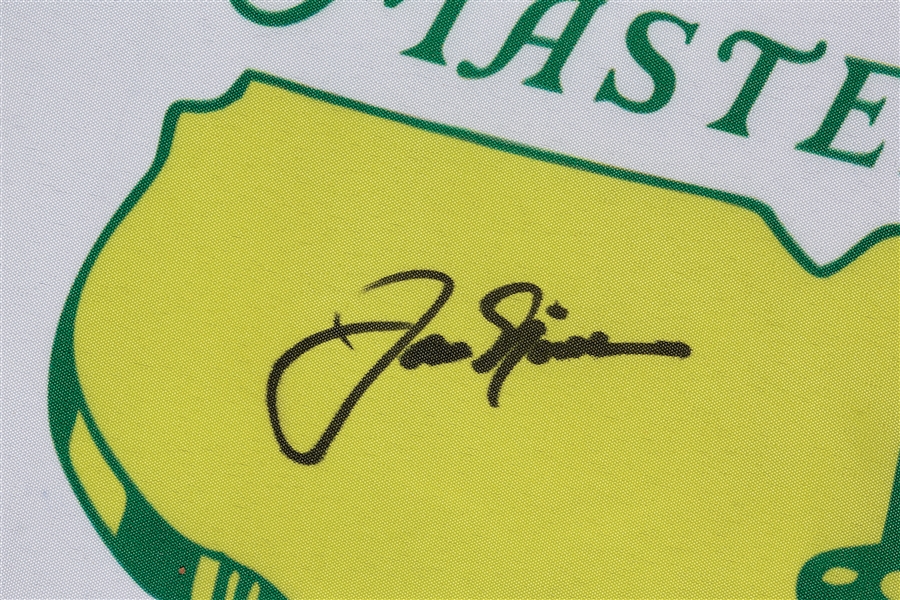 Jack Nicklaus Signed White Masters Flag (PSA/DNA)