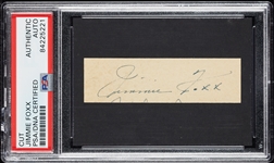 Jimmie Foxx Cut Signature (PSA/DNA)