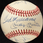 500 Home Run Club Multi-Signed OAL Baseball with Mantle, Aaron, Mays, Williams (Graded PSA/DNA 8.5)