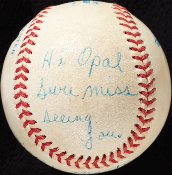 Mickey Mantle Single-Signed OAL Baseball Hi o'pal sure miss seeing you (BAS)