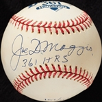 Joe DiMaggio Single-Signed OAL Baseball "361 HRS" (107/361) (Graded PSA/DNA 8.5)