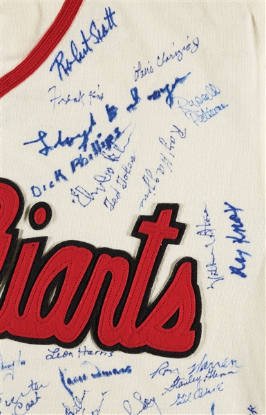 Negro League Legends Multi-Signed Elite Giants Flannel Jersey with 200+ Signatures (JSA)